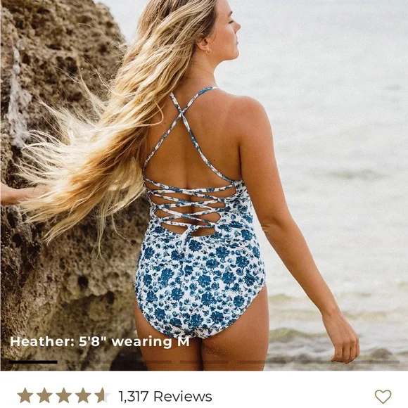 Albion Santorini Weekender one piece swimsuit M - Picture 1 of 10